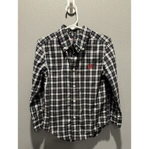Youth Chaps Button Down Shirt Size 4/4T